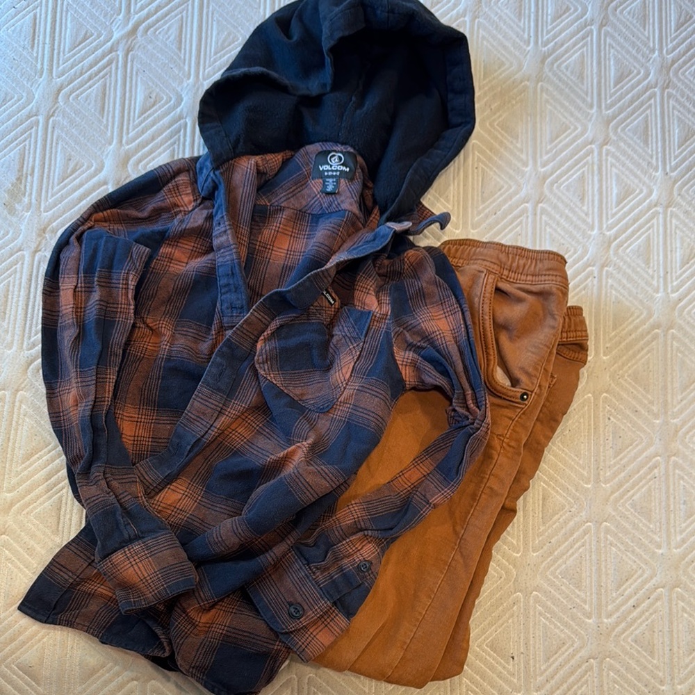 Boys Outfit- Flannel & Joggers